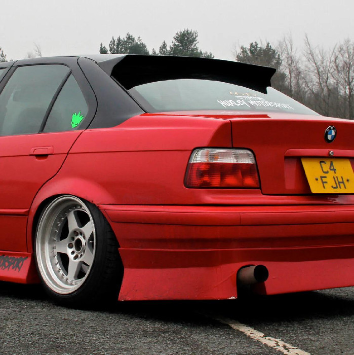 LIP SPOILER AILERON BMW SÉRIE 3 E36 ROOF WING REAR WINDOW GLASS M ...